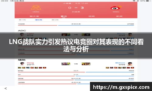 LNG战队实力引发热议电竞圈对其表现的不同看法与分析